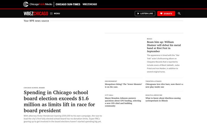 Ekrano kopija wbez.org