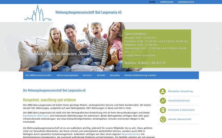Screenshot of wbg-badlangensalza.de
