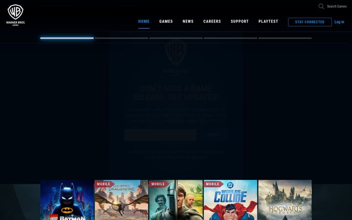 Screenshot von wbgames.com