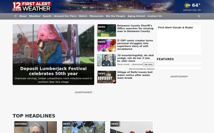 Screenshot of wbng.com