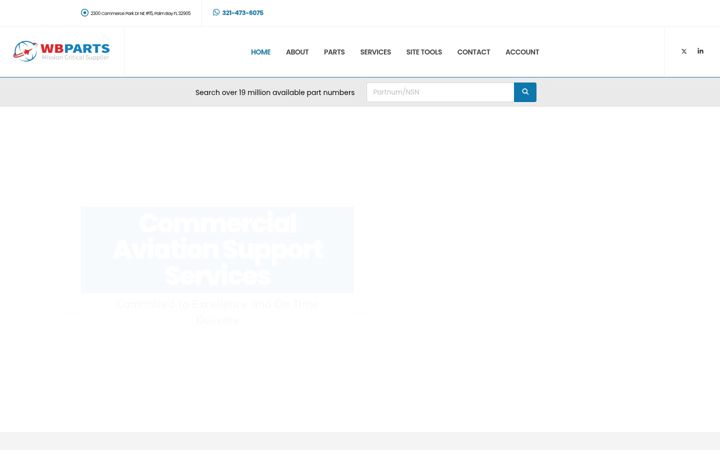 Screenshot of wbparts.com