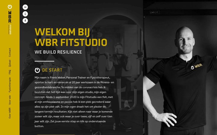 Snímek obrazovky wbrfitstudio.nl
