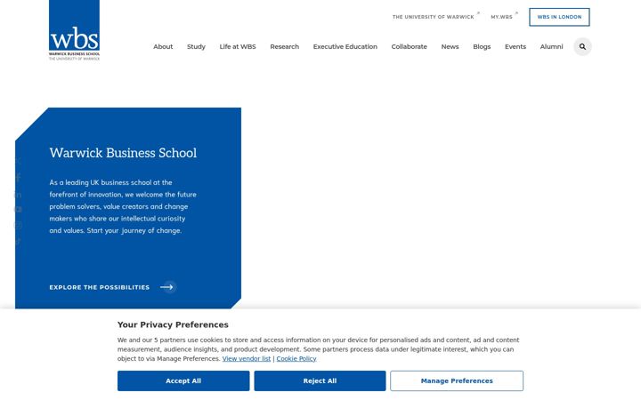 Screenshot of wbs.ac.uk