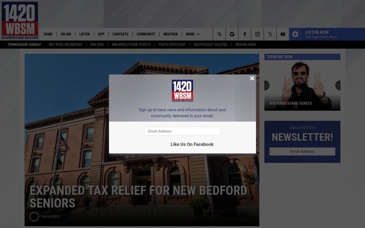 Screenshot of wbsm.com