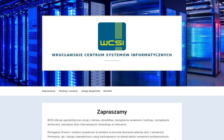 Screenshot of wcsi.pl