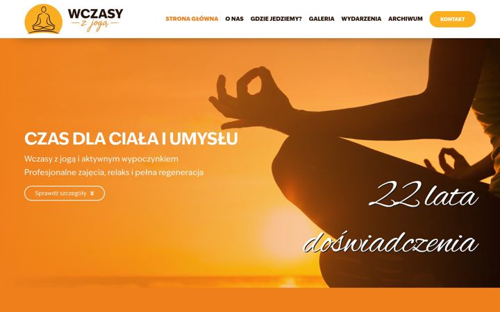 Posnetek zaslona wczasyzjoga.pl