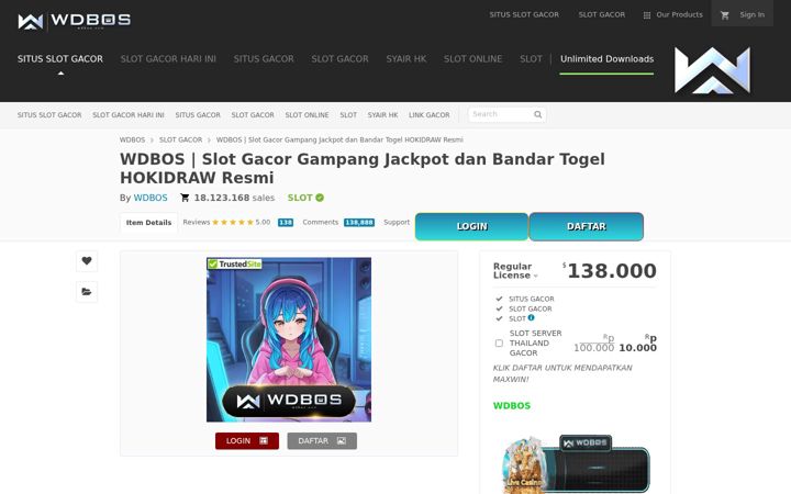 Screenshot of wdbos-168.com