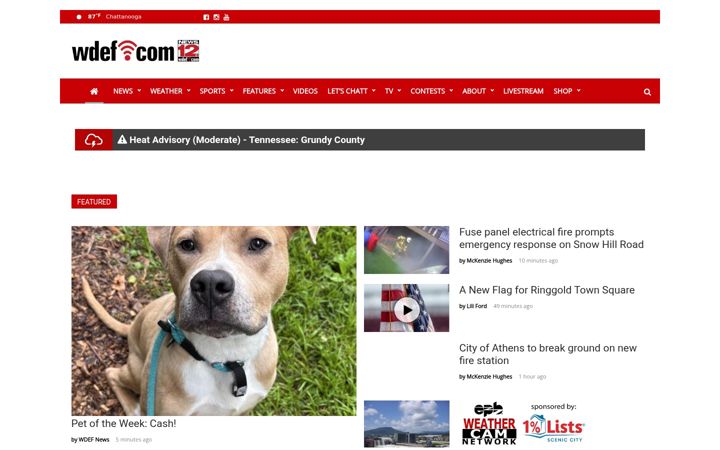 Screenshot of wdef.com