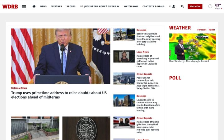 Skärmbild av wdrb.com