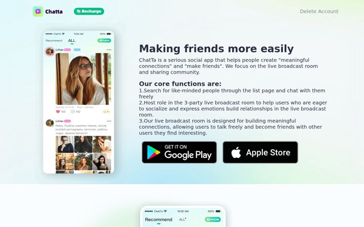 Screenshot of we-chat-social.com