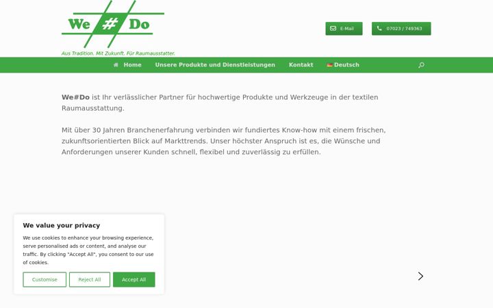Ekraanipilt saidist we-do-design.de