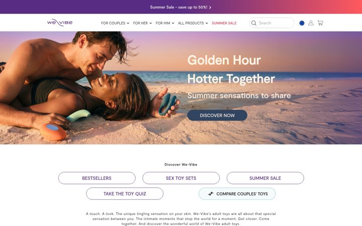 Screenshot of we-vibe.com