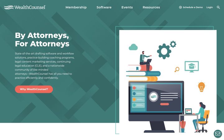 Skærmbillede af wealthcounsel.com