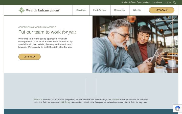 Screenshot of wealthenhancement.com