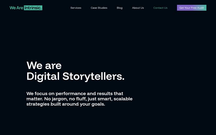Screenshot von weareintrinsic.co.uk