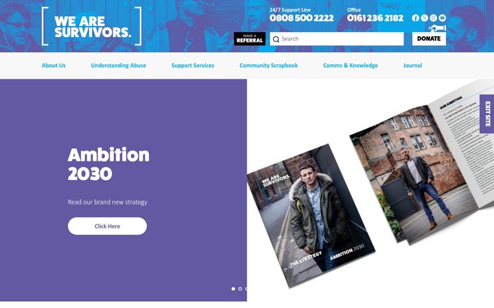 Képernyőkép: wearesurvivors.org.uk