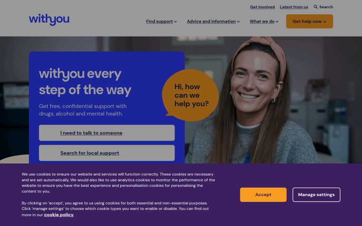 Screenshot of wearewithyou.org.uk
