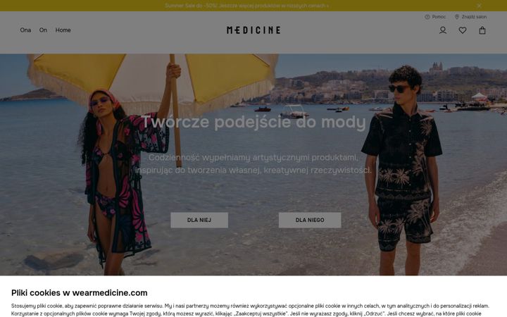 Screenshot of wearmedicine.com