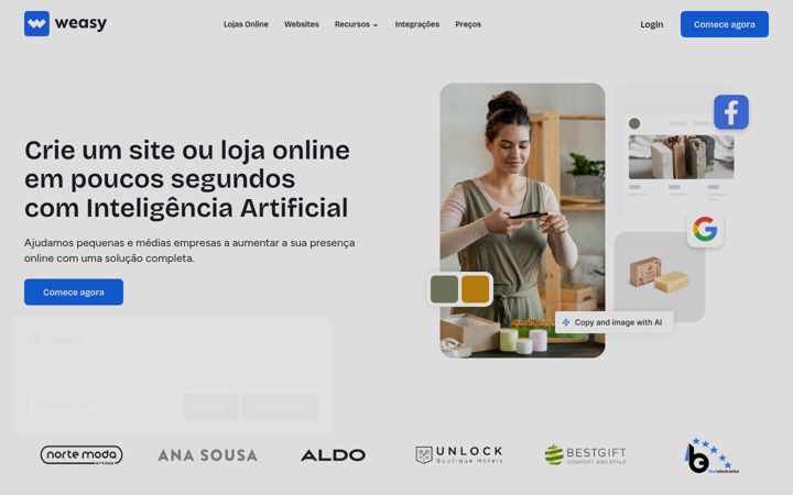 Skjermbilde av weasy.io