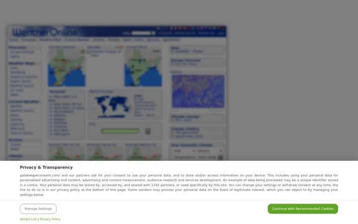 Screenshot of weatheronline.in