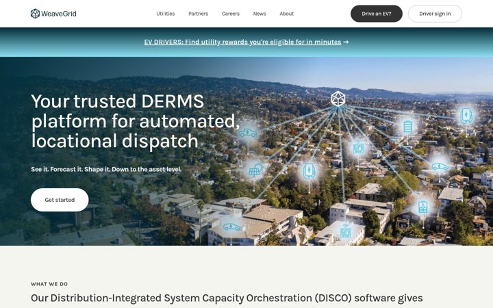 Screenshot of weavegrid.com
