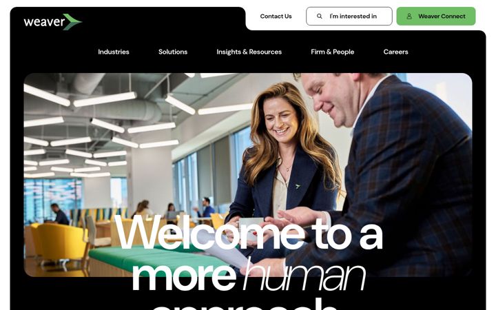 Screenshot of weaver.com