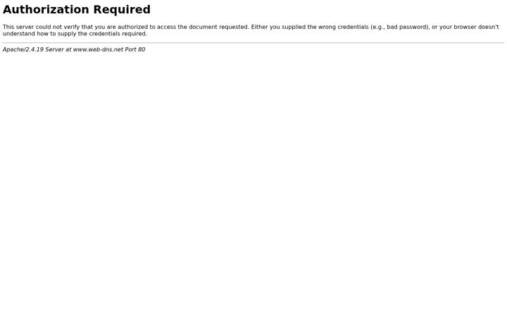 Screenshot of web-dns.net