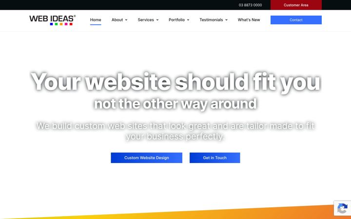 Screenshot of web-ideas.com.au