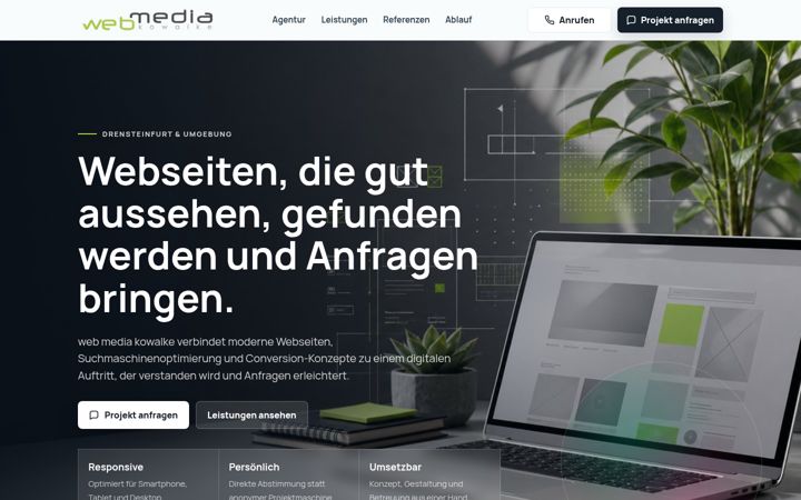 Screenshot von web-media-kowalke.de