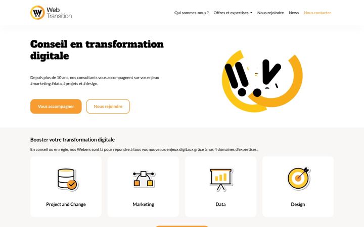 Screenshot of web-transition.com