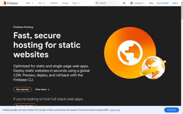 Screenshot of web.app