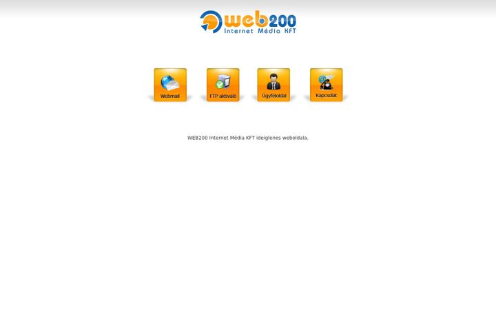 Screenshot of web200.hu