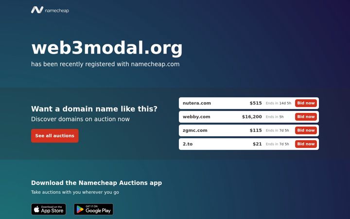 Zrzut ekranu web3modal.org