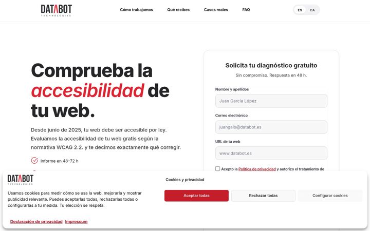 Capture d'écran de webaccesible.io