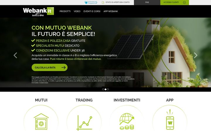 Screenshot of webank.it