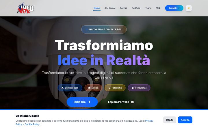 Screenshot of webarte.ch