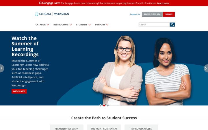 Screenshot ta' webassign.net