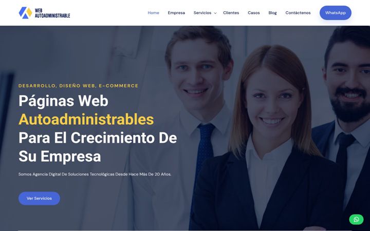 Screenshot of webautoadministrable.cl