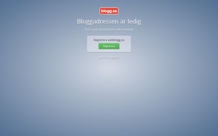 Ekraanipilt saidist webblogg.se