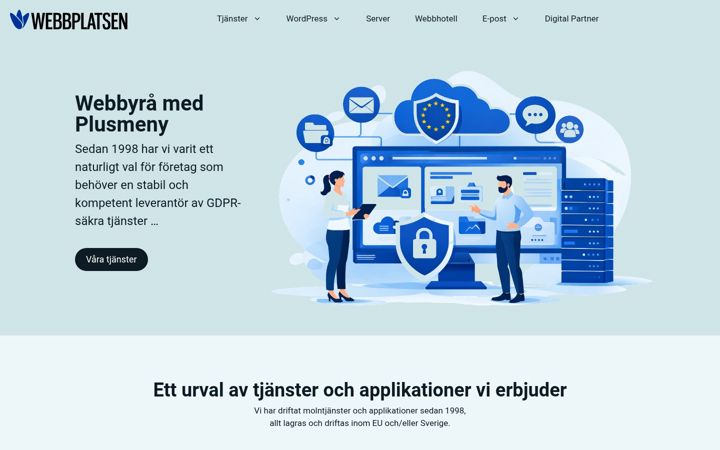 Screenshot of webbplatsen.se