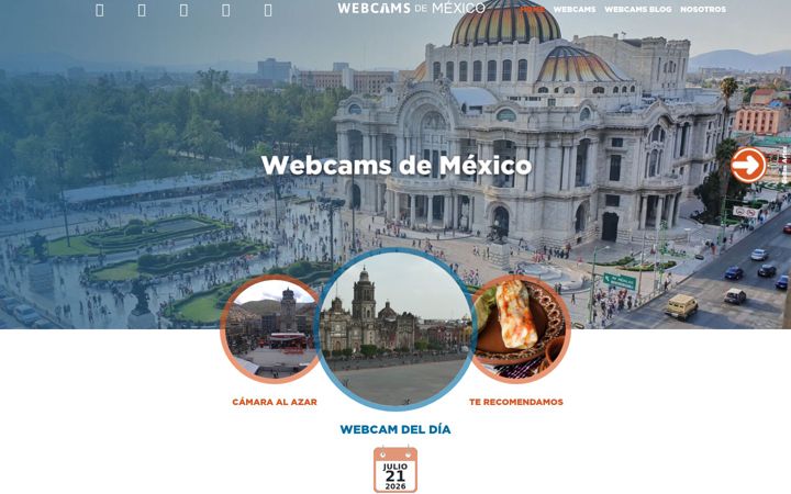 Screenshot ta' webcamsdemexico.com