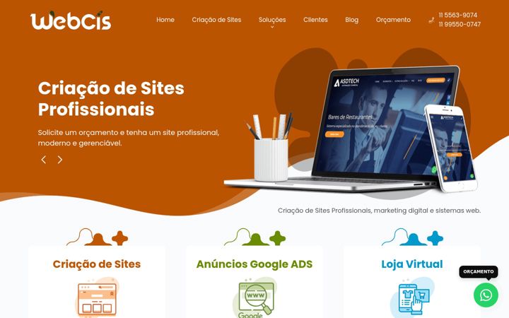 Screenshot ta' webcis.com.br