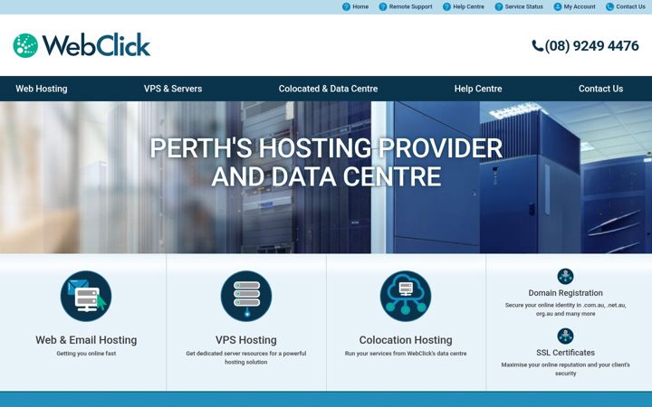 Screenshot of webclick.com.au