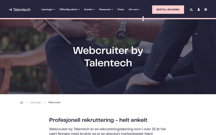 Screenshot of webcruiter.com