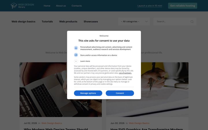 Screenshot of webdesign.org