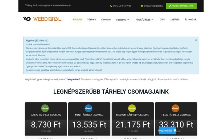 Screenshot of webdigital.hu