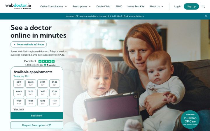Screenshot of webdoctor.ie