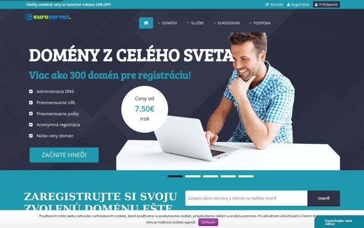 Screenshot of webdom.sk