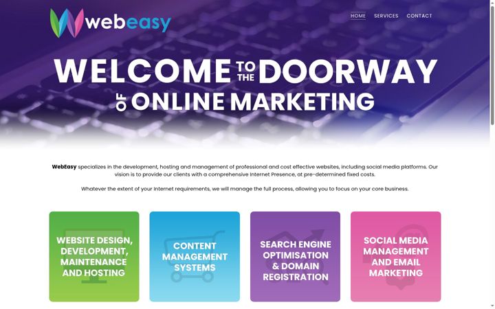 Screenshot of webeasy.co.za