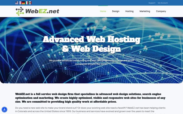Screenshot of webez.net